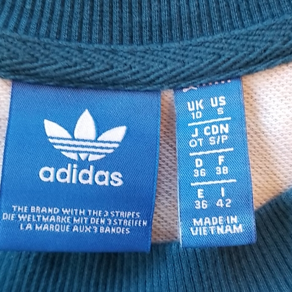 FARM RIO × ADIDAS Collab BLUE Butterflies FEATHERS Leggings P/O Sweatshirt SET S - Picture 10 of 16